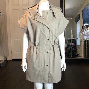 NWT Vince Short-Sleeve Hooded Anorak Jacket